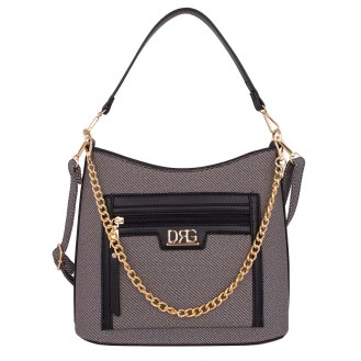 Women's black shoulder bag 25119-1201-BL