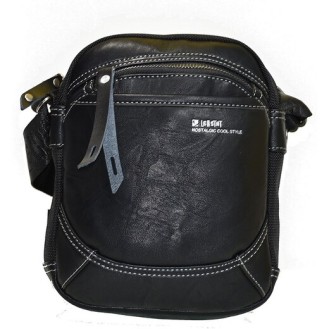 Кожено-платнена раменна чанта Leastat 9709 (Leather-Fabric Shoulder Bag Leastat 9709) Кожено-платнена раменна чанта Leastat 9709 (Leather-Fabric Shoulder Bag Leastat 9709)